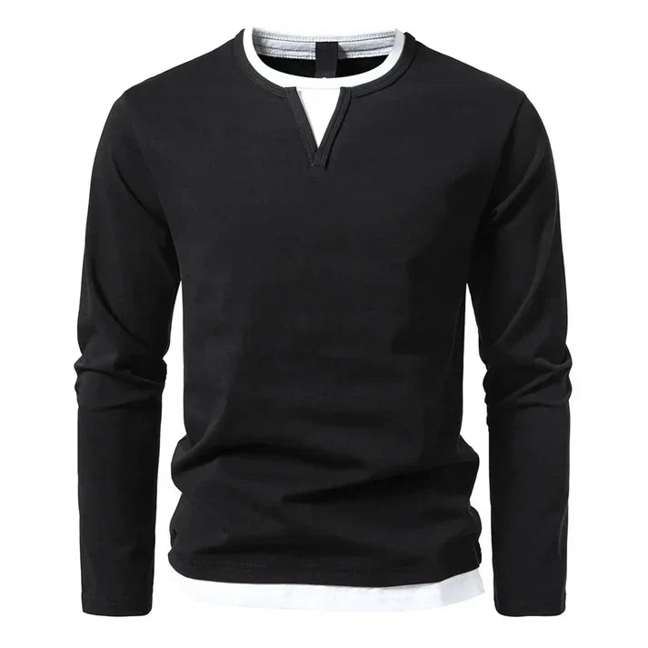 Alwin | Premium long-sleeved shirt made from combed cotton